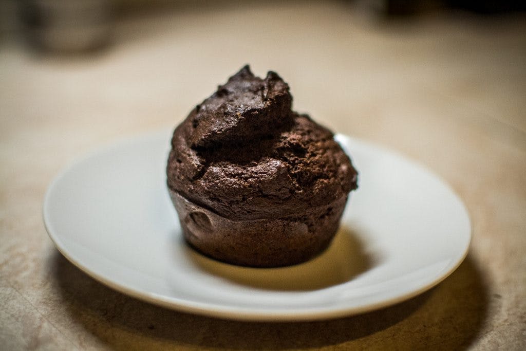 Chocolate protein muffin